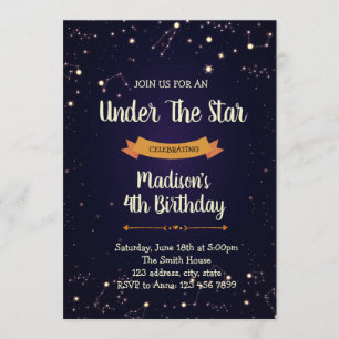Uitnodiging voor verjaardag van de nacht