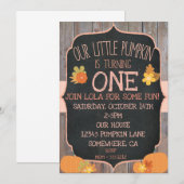 UITNODIGING VOOR VERJAARDAG VAN DE POMPOEN (Voorkant / Achterkant)