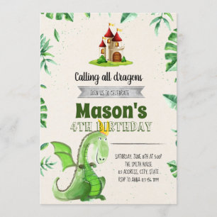 Uitnodiging voor verjaardag van Dragon