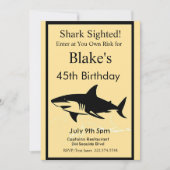Uitnodiging voor verjaardag van een haai, aanval v (Voorkant)