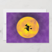 Uitnodiging voor verjaardag van Halloween Witch sa (Achterkant)