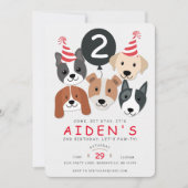 Uitnodiging voor verjaardag van hond (Voorkant)