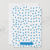 Uitnodiging voor verjaardag van hond (Achterkant)