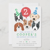 Uitnodiging voor verjaardag van hond (Voorkant)