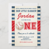 Uitnodiging voor verjaardag van honkbal (Voorkant)