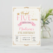 Uitnodiging voor verjaardag van Koninklijke Veerti (Staand voorkant)