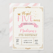 Uitnodiging voor verjaardag van Koninklijke Veerti (Voorkant / Achterkant)