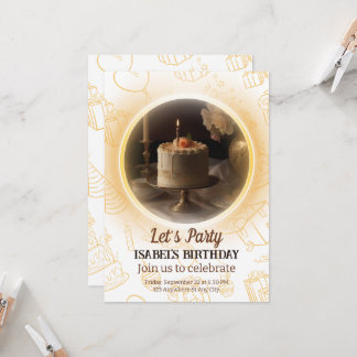 Uitnodiging voor verjaardag van legant