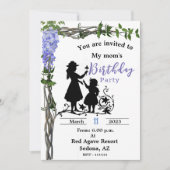 Uitnodiging voor verjaardag van mama (Voorkant)