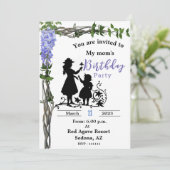 Uitnodiging voor verjaardag van mama (Staand voorkant)