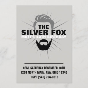 Uitnodiging voor verjaardag van mannen