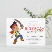 uitnodiging voor verjaardag van piratenpartij (Staand voorkant)