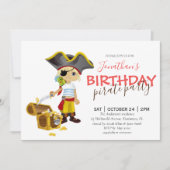 uitnodiging voor verjaardag van piratenpartij (Voorkant)