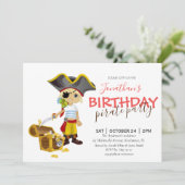 uitnodiging voor verjaardag van piratenpartij (Staand voorkant)