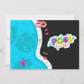 Uitnodiging voor verjaardag van poolpartij (Achterkant)