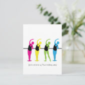 Uitnodiging voor verjaardag van Prima Ballerina (Staand voorkant)