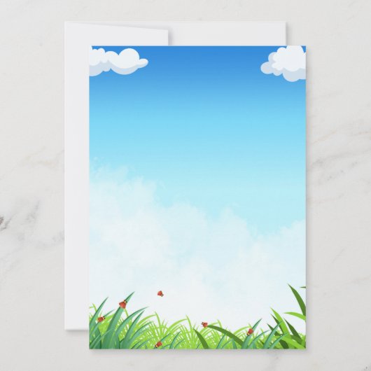 Uitnodiging voor verjaardag van vlieger (Achterkant)