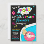 Uitnodiging voor verjaardag van Waterslide (Voorkant)