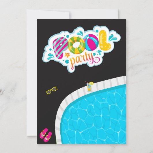 Uitnodiging voor verjaardag van Waterslide (Achterkant)