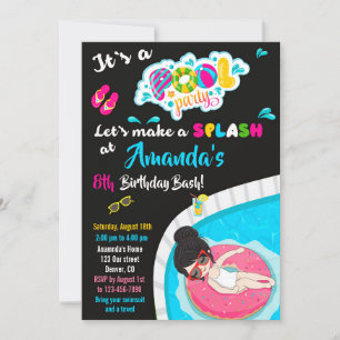 Uitnodiging voor verjaardag van Waterslide