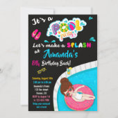 Uitnodiging voor verjaardag van Waterslide (Voorkant)