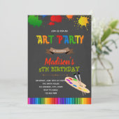 Uitnodiging voor verjaardagsartikelen (Staand voorkant)