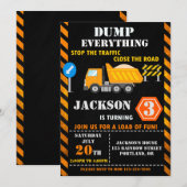 Uitnodiging voor verjaardagsbouw Uitnodiging voor  (Voorkant / Achterkant)