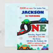 Uitnodiging voor verjaardagscars (Voorkant / Achterkant)