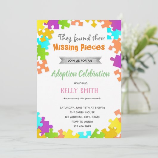 Uitnodiging voor verjaardagsdagsgedingsuitnodiging (Staand voorkant)