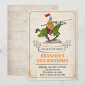 Uitnodiging voor verjaardagsfeest (Voorkant / Achterkant)