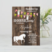 Uitnodiging voor verjaardagsfeest (Staand voorkant)