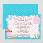 Uitnodiging voor verjaardagsfeest (Voorkant / Achterkant)