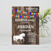 Uitnodiging voor verjaardagsfeest (Staand voorkant)