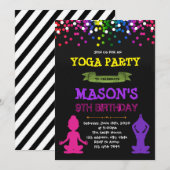 Uitnodiging voor verjaardagsfeest (Voorkant / Achterkant)