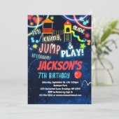 Uitnodiging voor verjaardagsfeest (Staand voorkant)