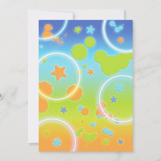 Uitnodiging voor verjaardagsfeest (Achterkant)