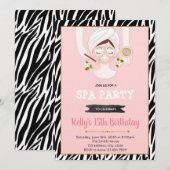 Uitnodiging voor verjaardagsfeest (Voorkant / Achterkant)