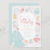 Uitnodiging voor verjaardagsfeest (Voorkant / Achterkant)