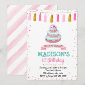 Uitnodiging voor verjaardagsfeest (Voorkant / Achterkant)