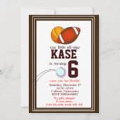 Uitnodiging voor verjaardagsfeest (Voorkant)