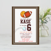 Uitnodiging voor verjaardagsfeest (Staand voorkant)