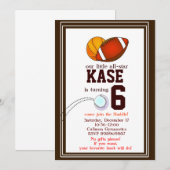 Uitnodiging voor verjaardagsfeest (Voorkant / Achterkant)