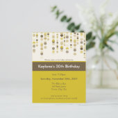 UITNODIGING VOOR VERJAARDAGSFEEST: discotek 6 (Staand voorkant)