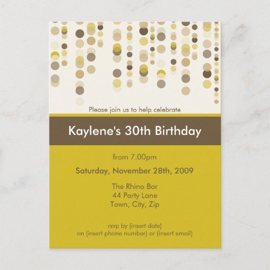 UITNODIGING VOOR VERJAARDAGSFEEST: discotek 6 Briefkaart (Voorkant)