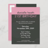 UITNODIGING VOOR VERJAARDAGSFEEST:: Dynamic Centri (Voorkant / Achterkant)