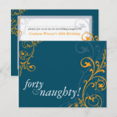 UITNODIGING VOOR VERJAARDAGSFEEST:: Fabulous 4 (Voorkant / Achterkant)