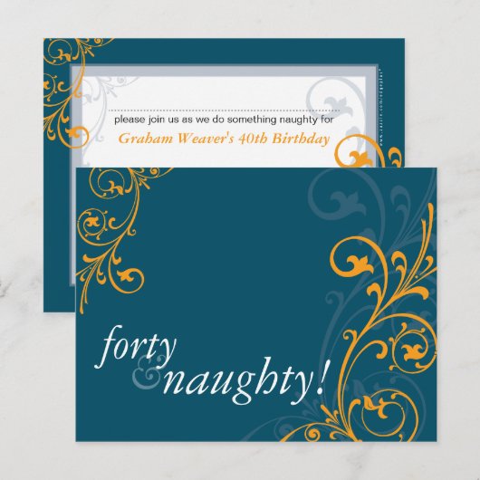 UITNODIGING VOOR VERJAARDAGSFEEST:: Fabulous 4 (Voorkant / Achterkant)