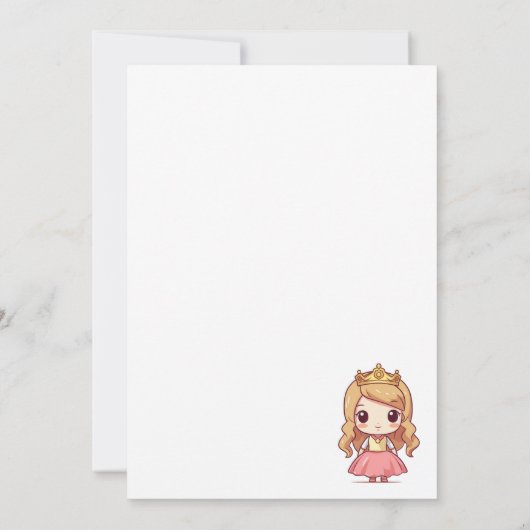 Uitnodiging voor verjaardagsfeest in het kasteel v (Achterkant)