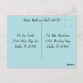 Uitnodiging voor verjaardagsfeest in retro stijl j (Achterkant)