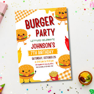 Uitnodiging voor verjaardagsfeest met burgerfeest,